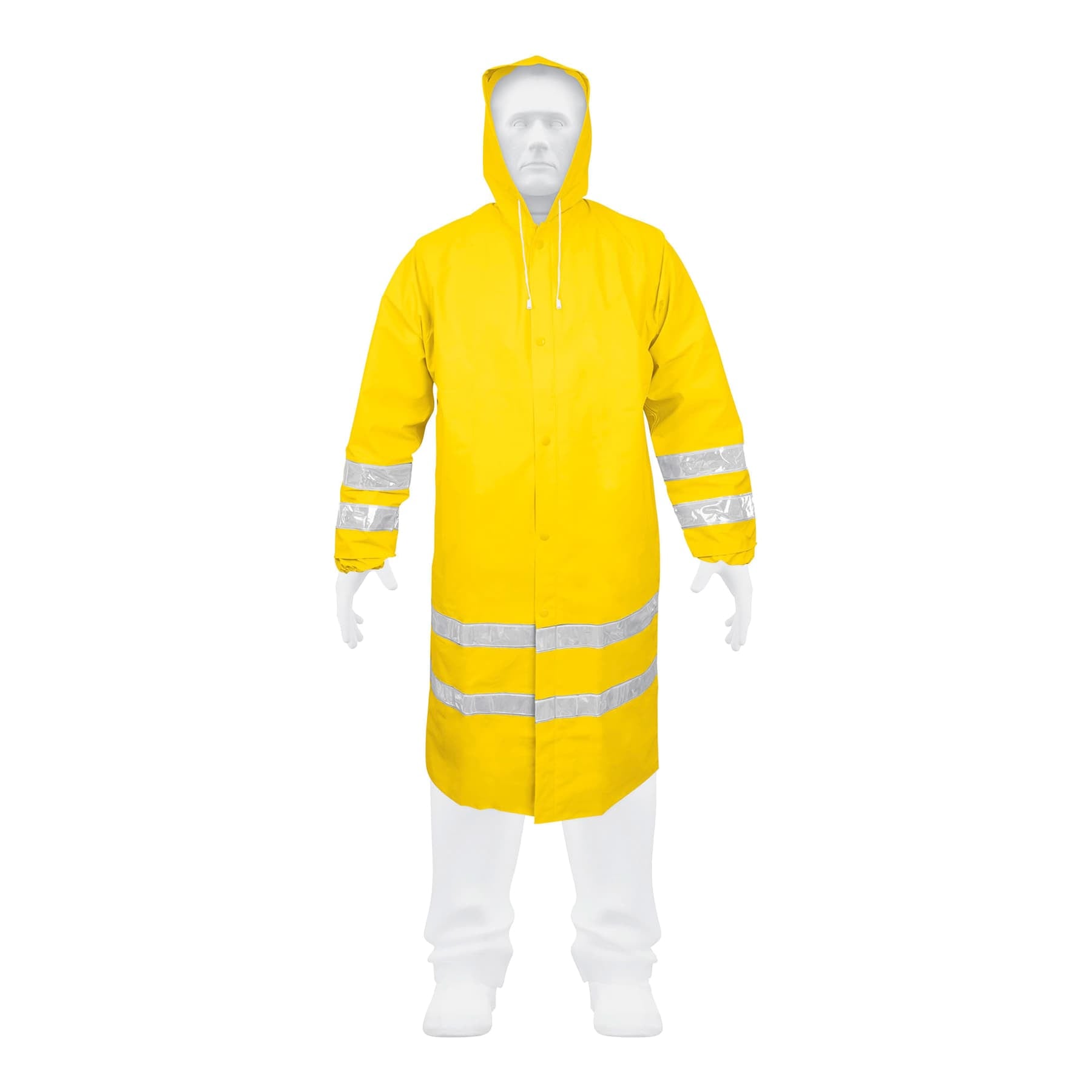Gabardina Impermeable C/Reflejante Gde PVC TRUPER (IM-REF-L) (17723)