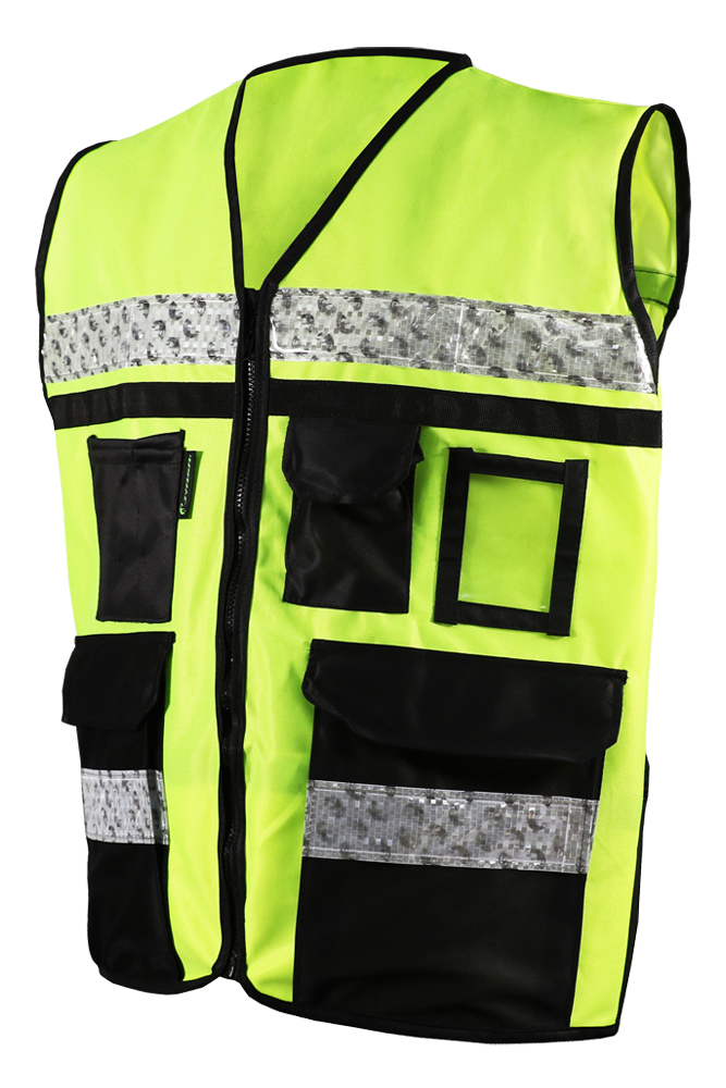 Chaleco Amarillo Rescatista Alta Visibilidad MD JYRSA Sr-2090amcr