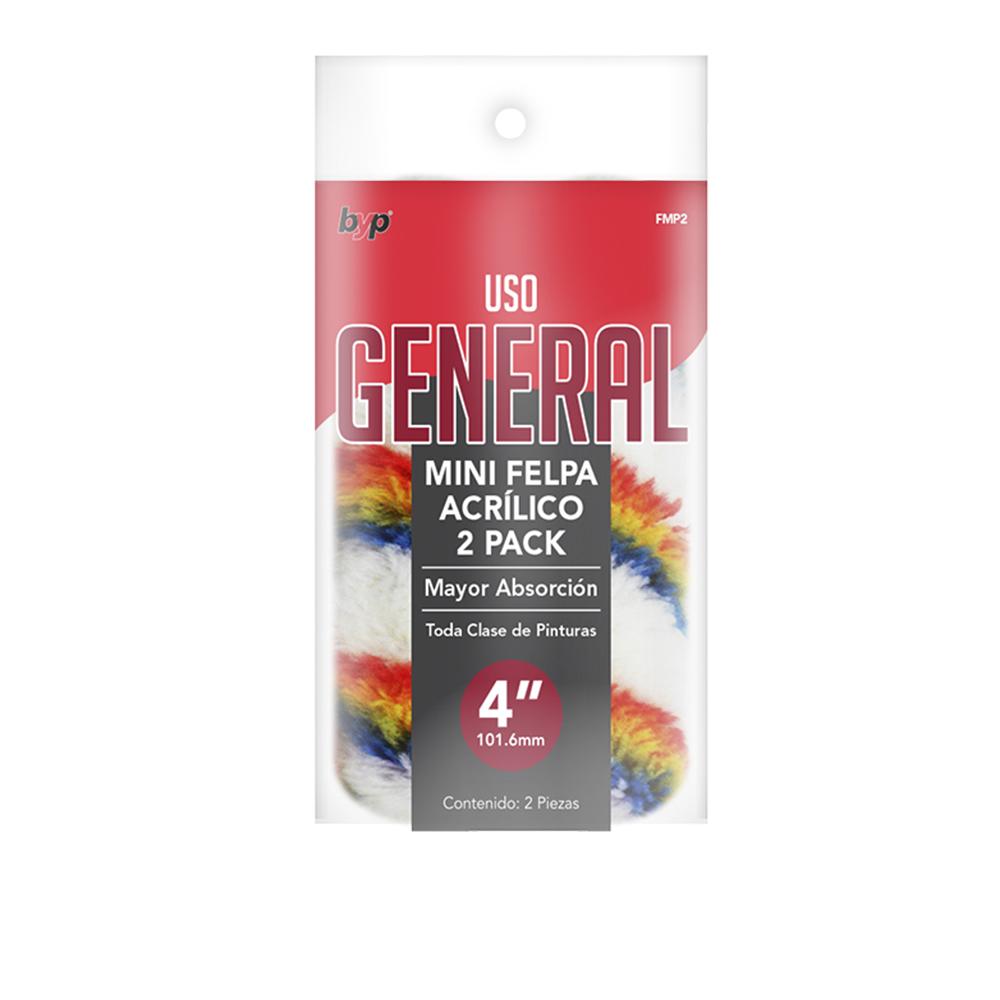Mini Felpa para Rodillo de Acrílico de 4
