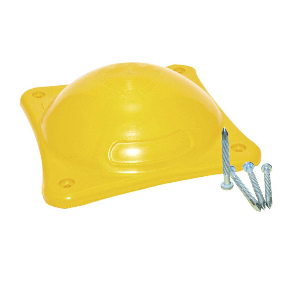 Boya plástica Amarilla con Clavos Templados 18.5 X 18.5 cms. JYRSA SR-1195K