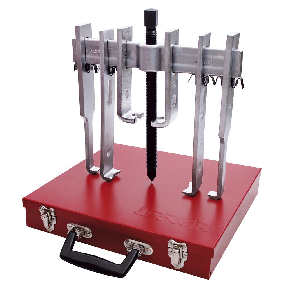 Juego Extractor Quijada Recta 10 Ton. Caja Metálica 12 Pzas URREA 4234B