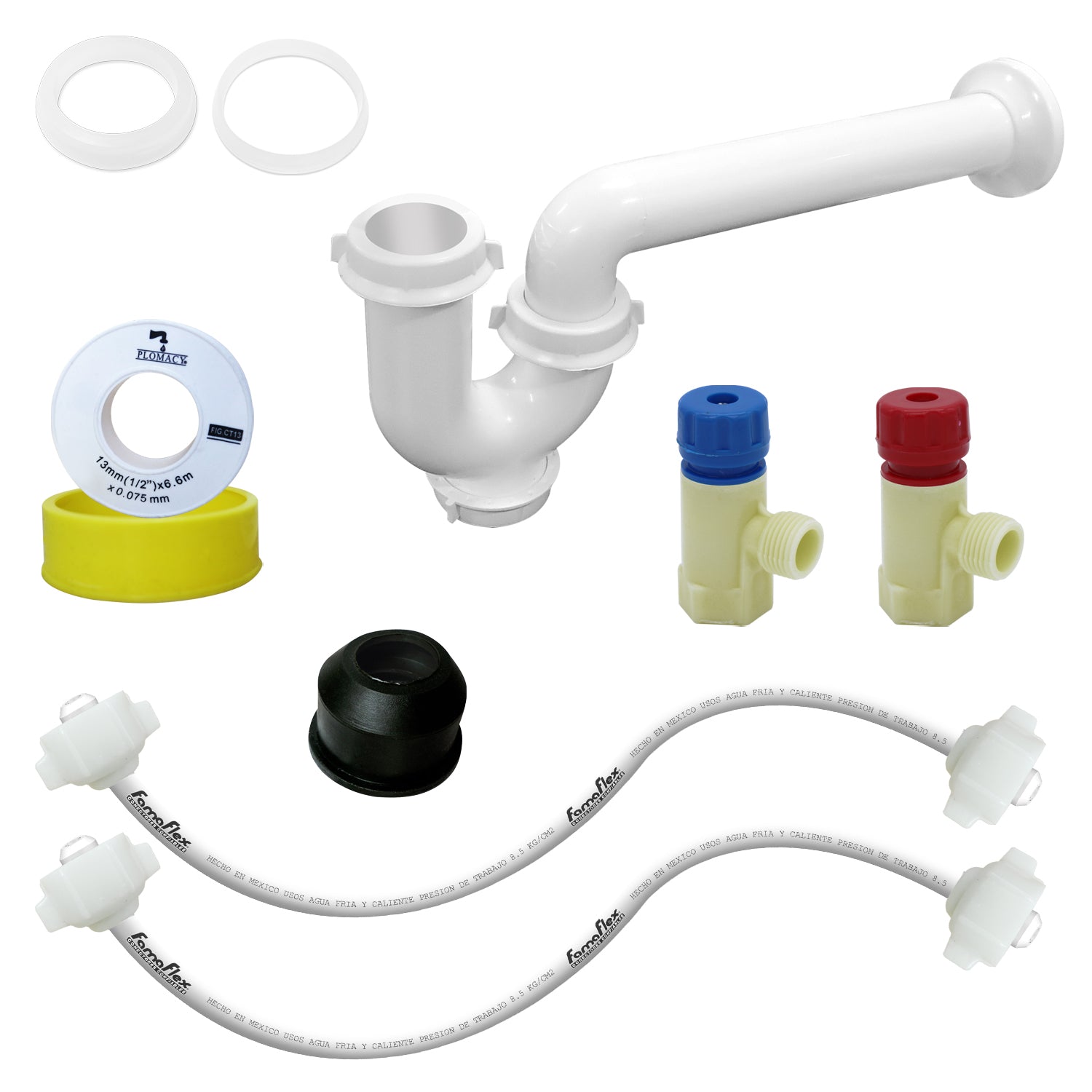 Kit Instalación Para Lavabo Ó Fregadero 1/2