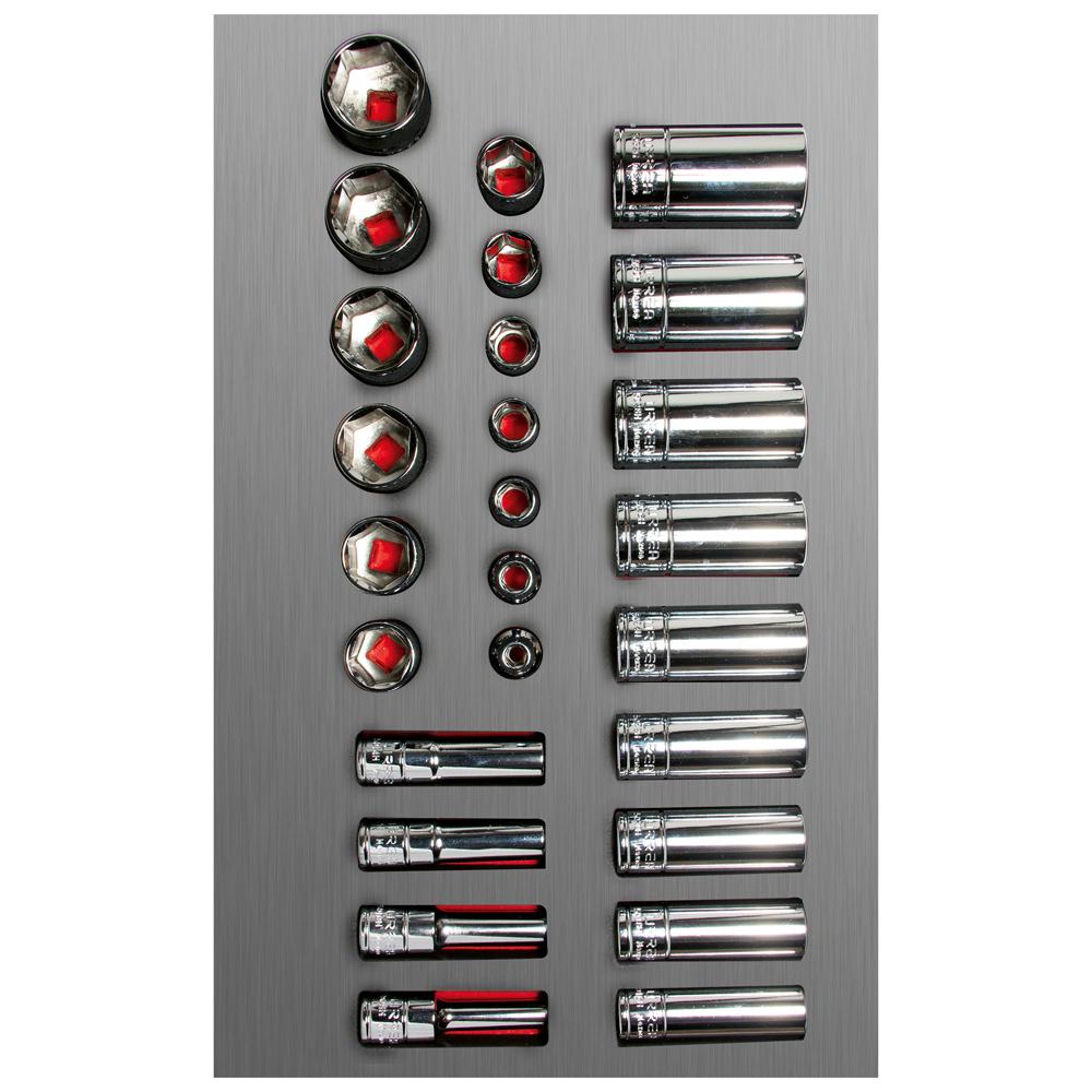 Juego De Dados Cortos Y Largos Cuadro De 3/8