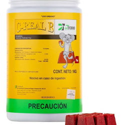 Raticida parafinado bote 1 Kg. C-REAL-B