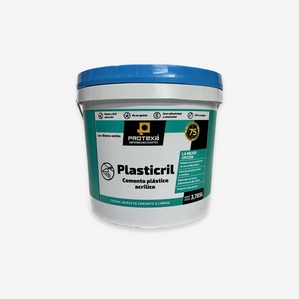 Cemento Plástico Acrílico Plasticril 4L PROTEXA