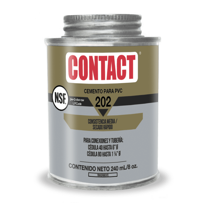 Pegamento PVC 202 240ml 8 Oz CONTACT ES66113-20202