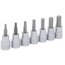 Dados Juego Ent 1/4" 7 Pzas Punta Allen Estandar SURTEK (F51H00)