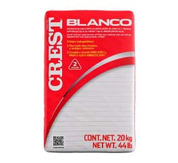 ADHESIVO PEGA AZULEJOS BULTO 20 KILOS CREST BLANCO