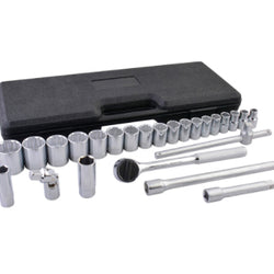 Jgo. Dados y Accesorios  Ent 1/2" 25 Pzas Combinados SURTEK (F5800C)