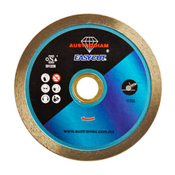 DISCO DE DIAMANTE RIN CONTINUO 4" X 0.06" X 7/8" EASY-CUT AUSTRODIAM  (1501)