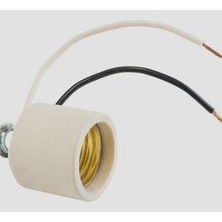 SOCKET PORCELANA C/SOPORTE NIPLE FULGORE (FU0089)