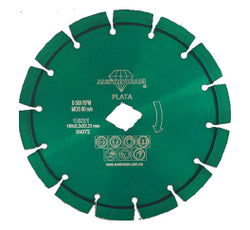 DISCO SEGMENTADO GRANITO VERDE PLATA  7" X 0.09" X 7/8" AUSTRODIAM (1521)