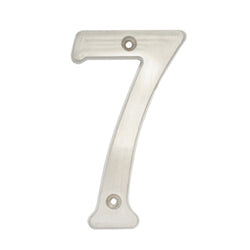 Numero Slim  7  Cromo Satin  De  4" LOCK (L6807CS)