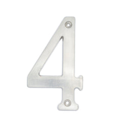 Numero Slim  4  Cromo Satin  De  4" LOCK L6804CS)