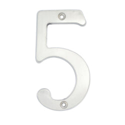 Numero Slim  5  Cromo Satin  De  4" LOCK (L6805CS)