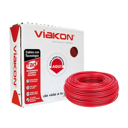 Cable Viakon Thw # 10 Rojo
