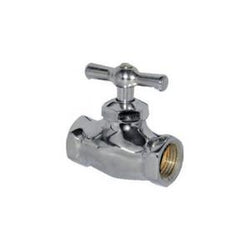 VALVULA DE PASO  1/2" CROMADA CONEX HEMBRA RUGO (4)