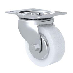 RUEDA GIRATORIA DE HULE BLANCA 4" RODAMEX  (HI-101-PGPOL)