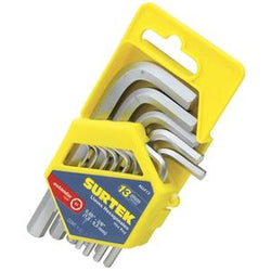 Llaves Allen Juego 13 Pzas Tipo  L  Std En Rack  SURTEK (ALLF13)