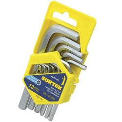 Llaves Allen Juego 13 Pzas Tipo  L  Metricas En Rack  SURTEK (ALLF13M)