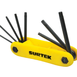 Llaves Torx Juego 8 Pzas Tipo Navaja  SURTEK (ALLFTNP8)