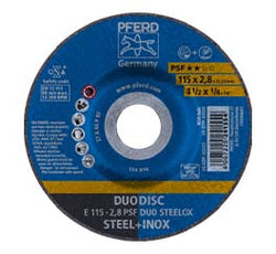DISCO DUO CORTE Y DESBASTE DE ACERO INOX.PFERD (754498)