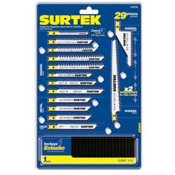 Juego Seguetas P/Sierra Caladora  Tipo "U" 29 Pzas SURTEK (120790)