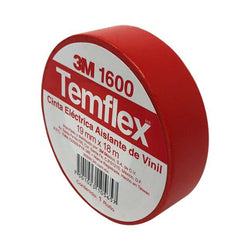 Cinta Aislar 3/4" X 18 Mts Roja TEMFLEX 165 3M (UU009472679)