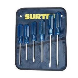 Desarmadores Juego 6 Pzas Combinados Azules SURTEK (DCO07P)