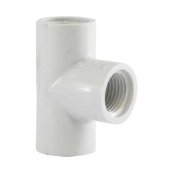 TEE CEMENTAR C/ROSCA EN EL CENTRO PVC C-40  1/2" CRESCO (402-005)
