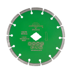 DISCO SEGMENTADO VERDE BRONCE  7" X 0.09" X 7/8" AUSTRODIAM (1548)
