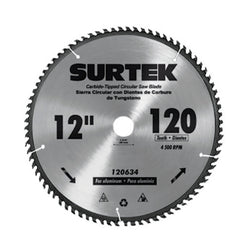 Disco Sierra Circular Corte Aluminio  12"  120 Dientes SURTEK (120634)