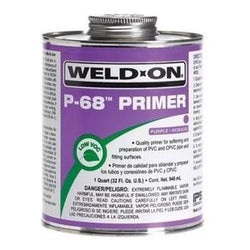 LIMPIADOR PARA TUBOS PVC 118 ML.PRIMER P68 PURPURA WELD-ON (P6818L)