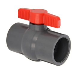 VALVULA ESFERA DOBLE UNION GRIS CEM/RH PVC C-80  1" CRESCO  (QTA1010CSEG)