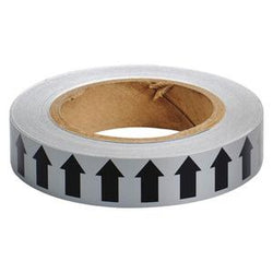 CINTA MARCAJE 1" FLECHAS NEGRO/GRIS BRADY (5GXF3)
