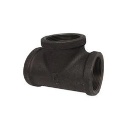 TEE NEGRA C-40  ROSCADA 1/4
