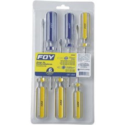 Desarmadores Juego 6 Pzas Combinados  FOY (FDE6T) PVL