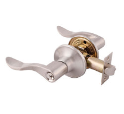 CERRADURA DE MANIJA LLAVE-BOTON ONIX C/LLAVE LATON BRILLANTE (CAJA) DEXTER (5824)