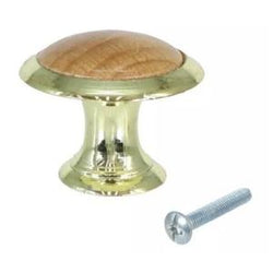 JALADERA BOTON EN ZAMAC (D) CON ROBLE LATON BRILLANTE C/T HANDYHOME (4231)