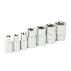 Juego de 7 Dados Ent 1/4"  TORX Hembra SURTEK (F4451E)