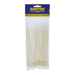 Cincho Plastico De  165 X 2.5 mm Natural  100 Pzas SURTEK (114202)