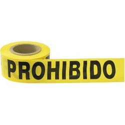 Cinta Prohibido El Paso 304 Mts Amarillo SURTEK (137302)