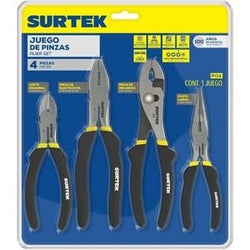 Pinzas Juego 4 Pzas SURTEK (P04)