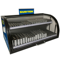 Exhibidor C/Dados De 3/8" Y 1/2" 276 Pzas SURTEK (126094)