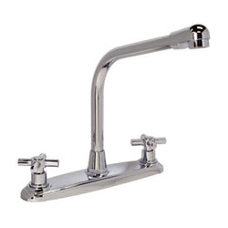 MEZCLADORA P/FREGADERO AL PISO CROMO MANERAL MINIMALISTA CIERRE 90° FONTANERY (11013)