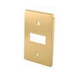 PLACA P/CONTACTO ITALIANO  1 SALIDA  ALUMINIO FULGORE (FU0763)