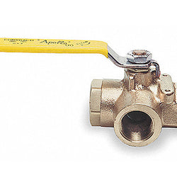 VALVULA ESFERA BRONCE 1  DE  3 VIAS  APOLLO (70-605-01)