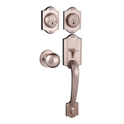 CERRADURA P/PUERTA PRINCIPAL DE GATILLO/PERILLA LLAVE-LLAVE GENOVA COBRE ANTIGUO (CAJA) DEXTER (4190)