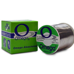 SOLDADURA DE ESTAÑO 1/2"-1/2" 3 MM 450 GRS VERDE OMEGA (ZP106013)