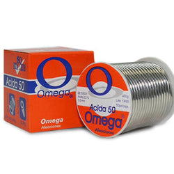 SOLDADURA ACIDA 50 3 MM 450 GRS NARANJA OMEGA (ZE105001)